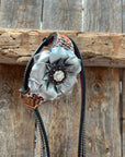 Rose Silver and Clear One Ear/ Breastcollar Tack Set