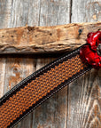 Foxtail Ruby - Champagne Browband/One Ear Headstall & Breastcollar Tack Set