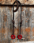 Foxtail Ruby - Champagne Browband/One Ear Headstall & Breastcollar Tack Set