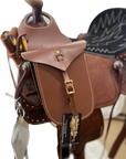 Ultra Rider Brown Horn Bag with Detachable Holster