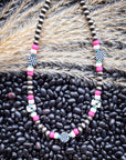 Chance Navajo Style Pearl & Bead Fashion Necklace