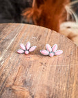 Brooks Stud Fashion Earrings - Pink