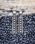 Silver Spur Fashion Bar Earrings