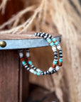 Vibe Navajo Style Pearl Large Fashion Hoops