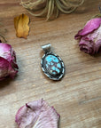 Golden Hills Turquoise Sterling Silver Pendant