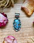 Golden Hills Turquoise Sterling Silver Pendant