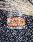 Dust and Petals Tooled Leather Bracelet