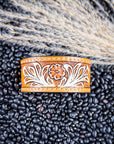 Prairie Shine Tooled Leather Bracelet