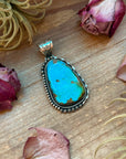 Kingman Turquoise Sterling Silver Pendant