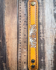 Prairie Shine Tooled Leather Bracelet