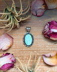 Palomino Turquoise Sterling Silver Pendant – Oval