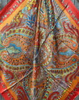 35X35" Red and Orange Safari Wild Rag / Scarf WR3423