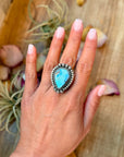 Golden Hills Turquoise Sterling Silver Ring – Adjustable