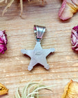 Sterling Silver Star-Shaped Kingman Turquoise Pendant