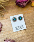 Sterling Silver Kingman Turquoise Stud Earrings