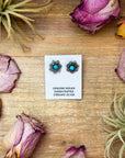 Sterling Silver Kingman Turquoise Stud Earrings