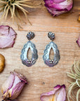 Sterling Silver Teardrop Earrings – Native Made by Rita Lee