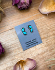 Sterling Silver Kingman Turquoise Stud Earrings