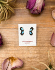 Sterling Silver White Opal Stud Earrings