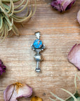Sterling Silver Golden Hill Turquoise Blossom Pendant