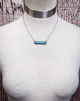 Foxglove Stone Bar Fashion Necklace