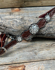 Medium Oil Floral Wither Strap