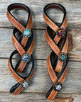 Crystal Light Oil Rustic Tie Down Keepers