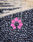 Pink Squash Blossom Chain Fashion Necklace