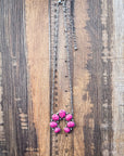 Pink Squash Blossom Chain Fashion Necklace