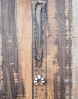Dusty Squash Blossom Layer Fashion Necklace