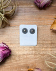 Mini Sterling Silver Concho Stud Earrings