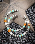 Vibe Navajo Style Pearl Large Fashion Hoops