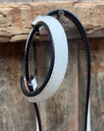 White Leather One Ear Headstall / Bridle