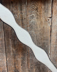 White Leather Scalloped Tack Sets