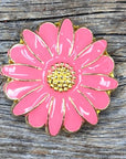 Pink Flower Concho 1.5" W228L