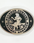 Bourbon Cowgirl Pewter and Black Belt Buckle