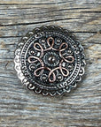 Antique Silver Flower and Loops Concho 1.5" W235L