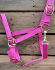 Pink Nylon Horse Halter NHPINK