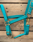 Teal Nylon Horse Halter NHTEAL