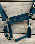 Hunter Green Nylon Horse Halter NHGRN