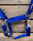 Blue Nylon Horse Halter NHBLUE