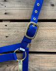 Blue Nylon Horse Halter NHBLUE