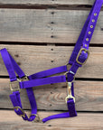 Purple Nylon Horse Halter NHPUR