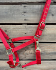 Red Nylon Horse Halter NHRED