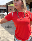 CANDY APPLE- Starry Stud Tee