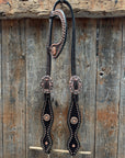 Copper Dot Honeycomb Western Browband / One Ear Tack Set