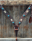 Rawhide South West One Ear Headstall and Breastcollar Tack Set
