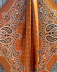 35X35" Rust Paisley Wild Rag / Scarf WR3432