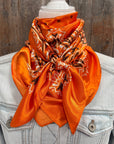 35X35" Orange Paisley Wild Rag / Scarf WR3430