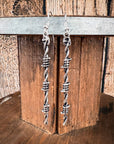 Wire Dangle Fashion Earrings - Silver